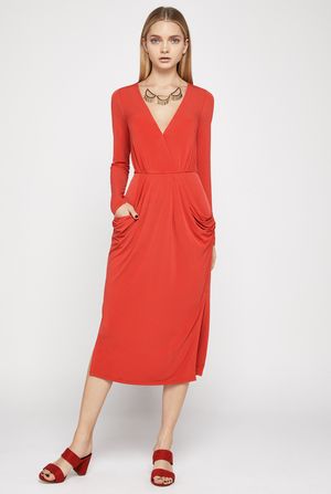Vestido Falso Drapeado