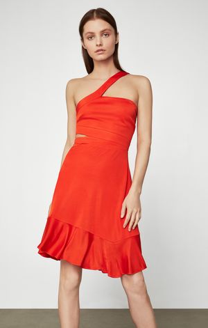 Vestido Swing con recorte