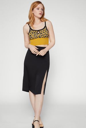 Falda Midi Tejida