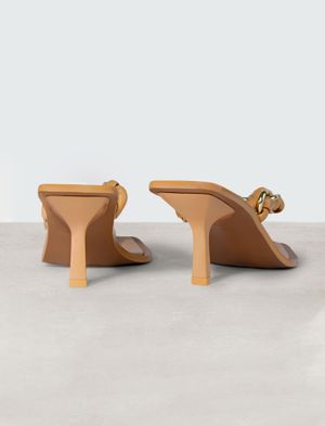 Sandalia Tacón Trenzada Cadena Mistia