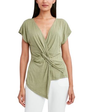 Blusa con Nudo Drapeado