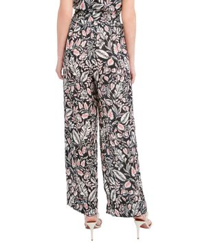 Pantalón Recto Cintura Elástica Floral