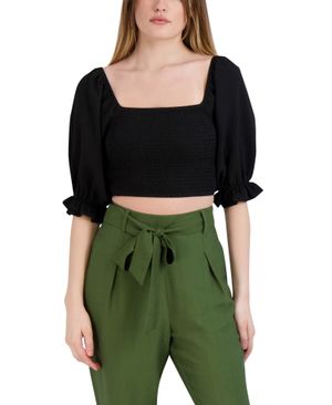Blusa Escote Cuadrado Manga Abullonada