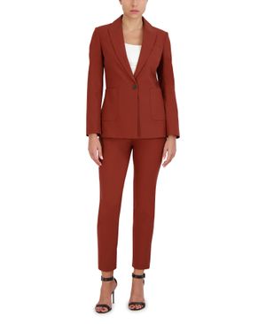 Blazer Solapa con Botón y Bolsillos