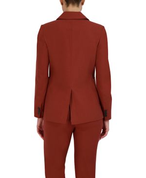 Blazer Solapa con Botón y Bolsillos