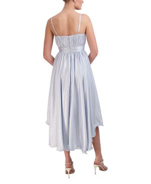 Vestido Midi Plisado High and Low