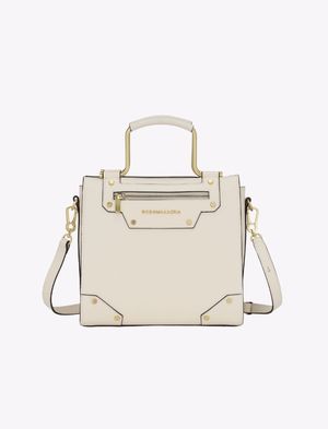 Bolso Satchel Geométrico Cuadrado con Cremallera
