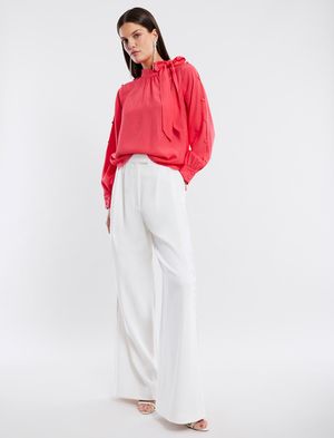 Blusa Manga Larga con Lazo y Botones