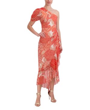 Vestido Midi Asimétrico Floral