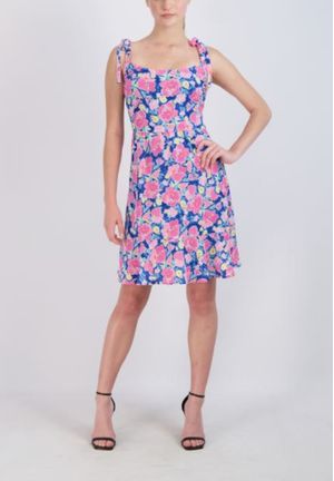 Vestido Mini Volantes Floral