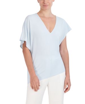 Blusa Asimétrica Manga Corta