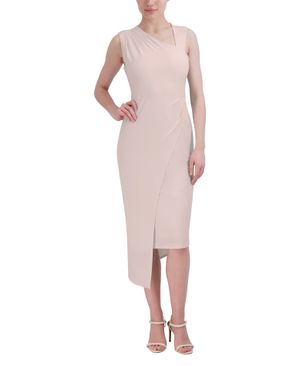 Vestido Midi Asimétrico Falda Tulipán