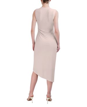 Vestido Midi Asimétrico Falda Tulipán