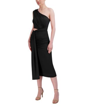 Vestido Largo Cutout Asimétrico con Drapeado