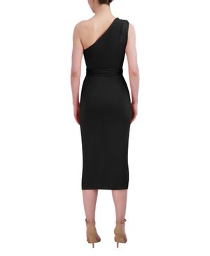 Vestido Largo Cutout Asimétrico con Drapeado