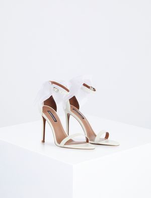 Zapatos de Tacón con Lazos de Tul