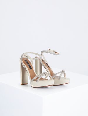 Zapatos de Tacón Cortni con Plataforma y Brillos