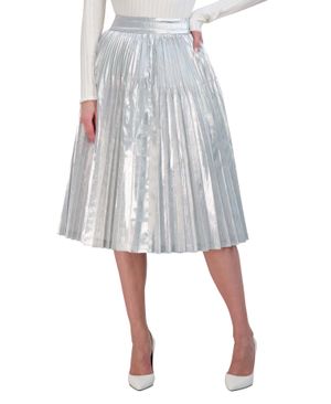 FALDA MIDI PLISADA METALIZADA
