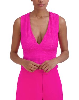 BLUSA ESCOTE EN V CORTE IMPERIO EN JERSEY
