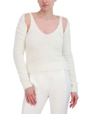 PULLOVER SUÉTER ESCOTE EN V MANGA LARGA