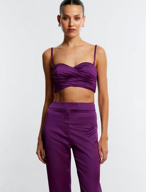 CROP TOP FRUNCIDO ESCOTE CORAZÓN