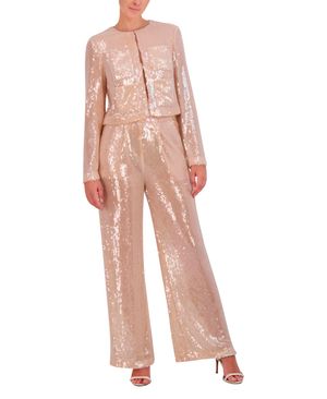 PANTALÓN PIERNA ANCHA DE LENTEJUELAS