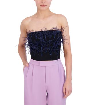 BUSTIER CON PLUMAS
