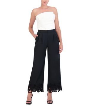 PANTALON PIERNA ANCHA ENCAJE