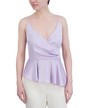 BLUSA ASIMÉTRICA SATINADA PEPLUM