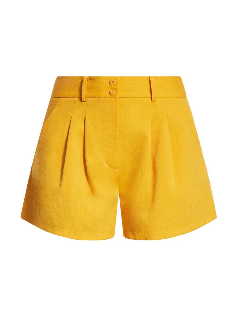 Short con pliegues sale