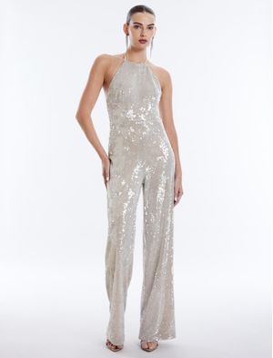 JUMPSUIT HALTER DE LENTEJUELA