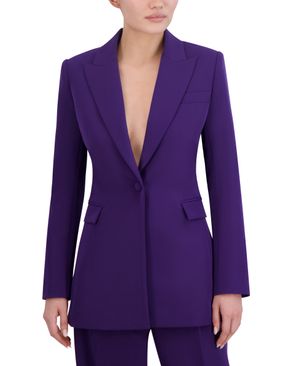 BLAZER SOLAPA DE PICO CON BOTÓN