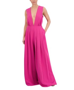 JUMPSUIT ESCOTE EN V PIERNA ANCHA
