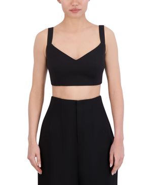 CROP TOP EFECTO BUSTIER CON TIRANTES