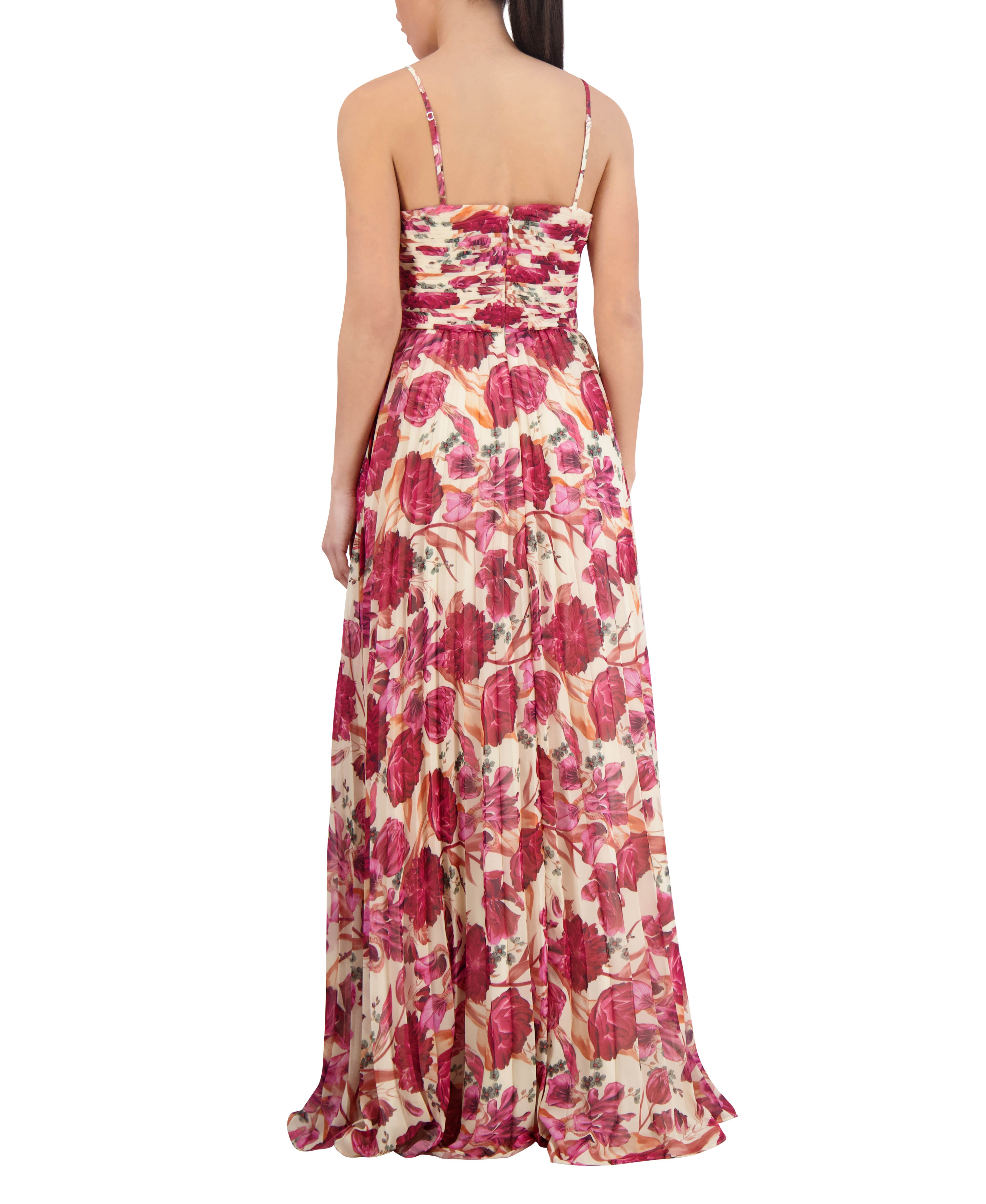 Vestido imperio de chiffon con hombros descubiertos y bolsillos Azul Polvoriento Tallas Grandes