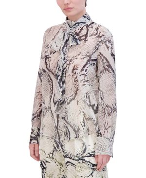 BLUSA LAZADA CHIFFON ESTAMPADO DE SERPIENTE