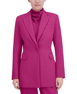 BLAZER SOLAPA DE PICO CON BOTÓN