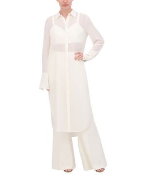 VESTIDO - BLUSA CAMISERA LARGA CHIFFON