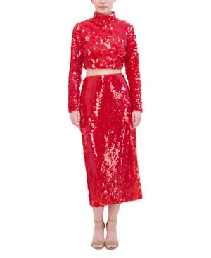 FALDA MIDI DE LENTEJUELAS