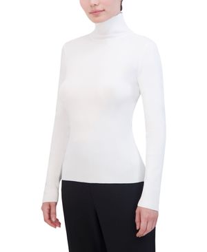 BLUSA CUELLO ALTO MANGA LARGA PUNTO