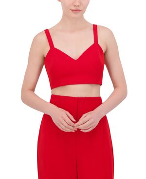 CROP TOP BUSTIER CON TIRANTES