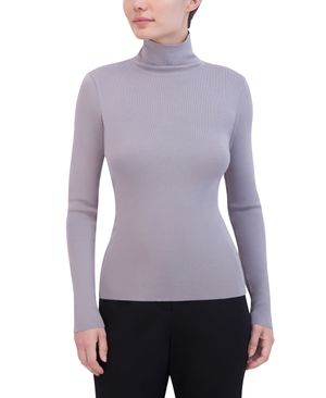 BLUSA CUELLO ALTO MANGA LARGA PUNTO