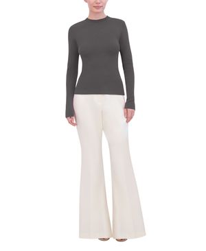 BLUSA ESCOTE REDONDO MANGA LARGA PUNTO