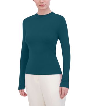 BLUSA ESCOTE REDONDO MANGA LARGA PUNTO