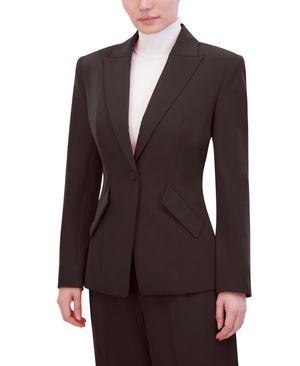 BLAZER SOLAPA DE PICO CON BOTÓN