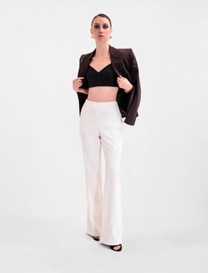 CROP TOP BUSTIER CON TIRANTES