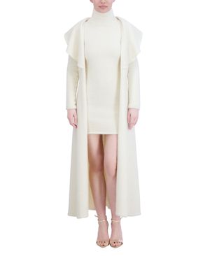 SUÉTER CARDIGAN LARGO CON SOLAPA OLÁN
