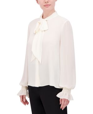 BLUSA LAZADA MANGA LARGA CHIFFON
