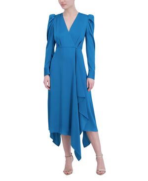 VESTIDO MIDID SATINADO MANGA LARGA