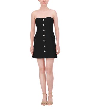 VESTIDO CORTO BOTONES JOYA